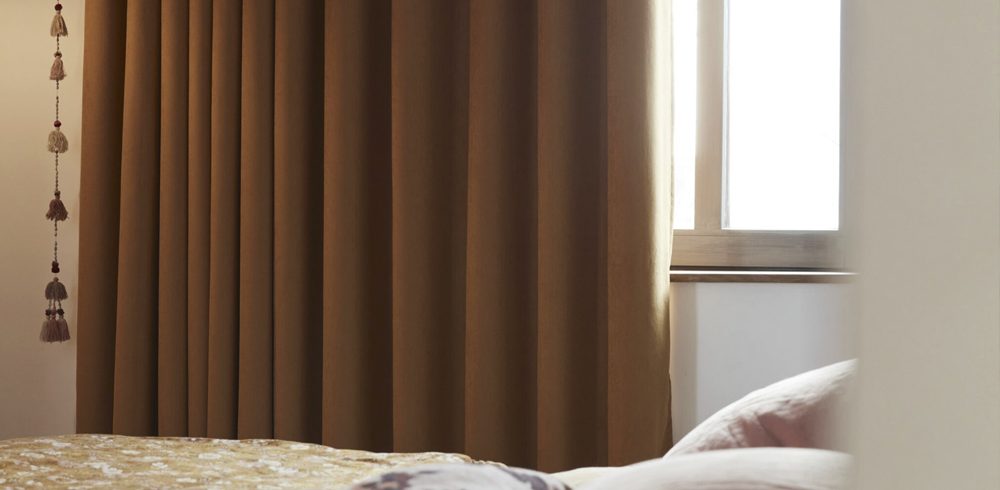 Rideau orange Rideau occultant orange pour chambre